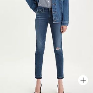 Levi 711 skinny ankle jeans